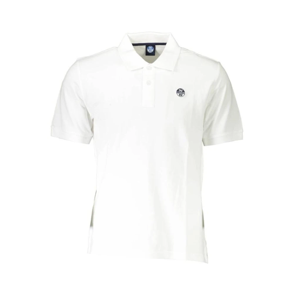 North Sails Short Sleeve Polo Shirt Classic Fit - Male - Polo Shirts - White - M - Tops