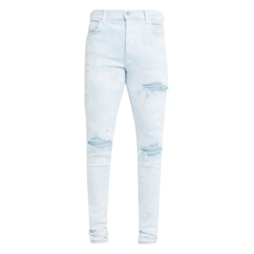 Amiri Blauwe Gewassen Skinny Jeans Blue Heren