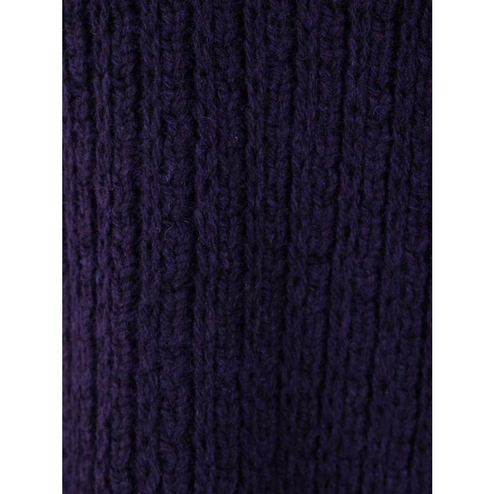 Namacheko Blauwe Wol Mohair Polo Sweater Blue Heren
