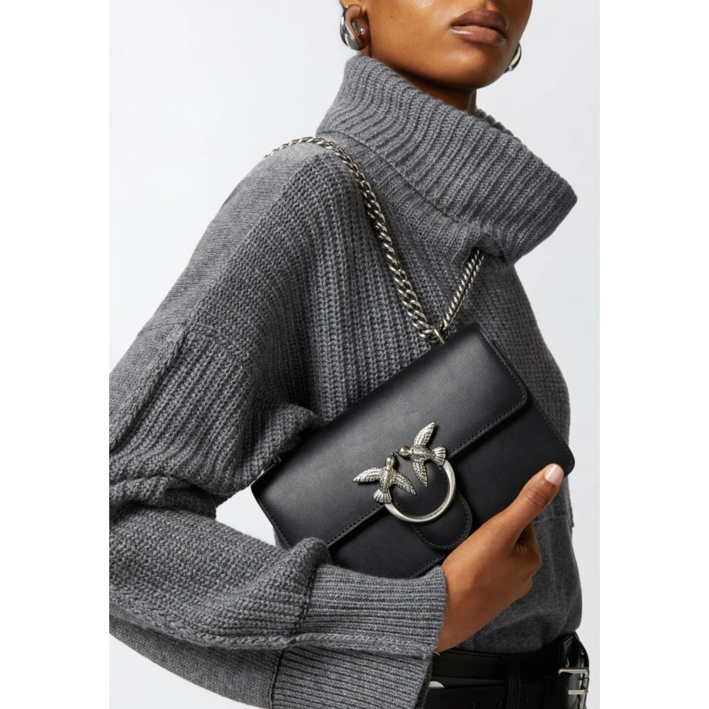 pinko Stijlvolle Handtas voor Modieuze Vrouwen Black Dames