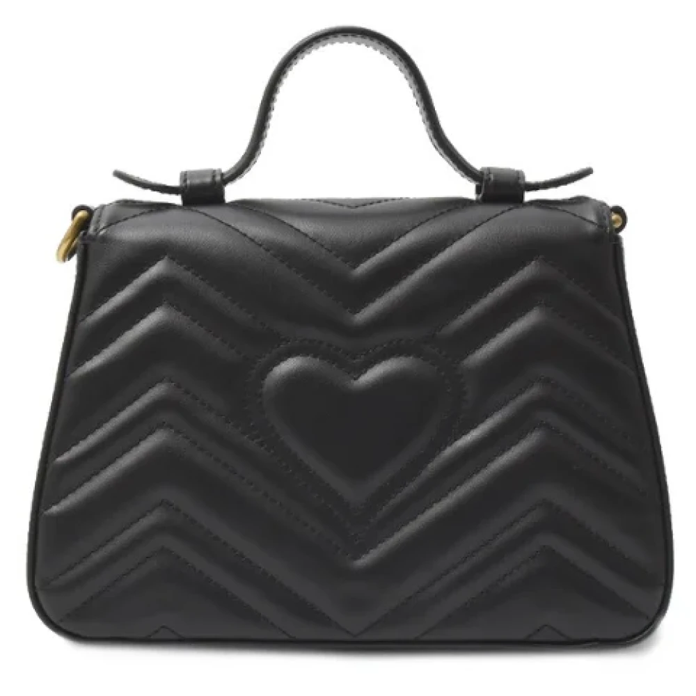 Gucci Vintage Pre-owned Leather gucci-bags Black Dames