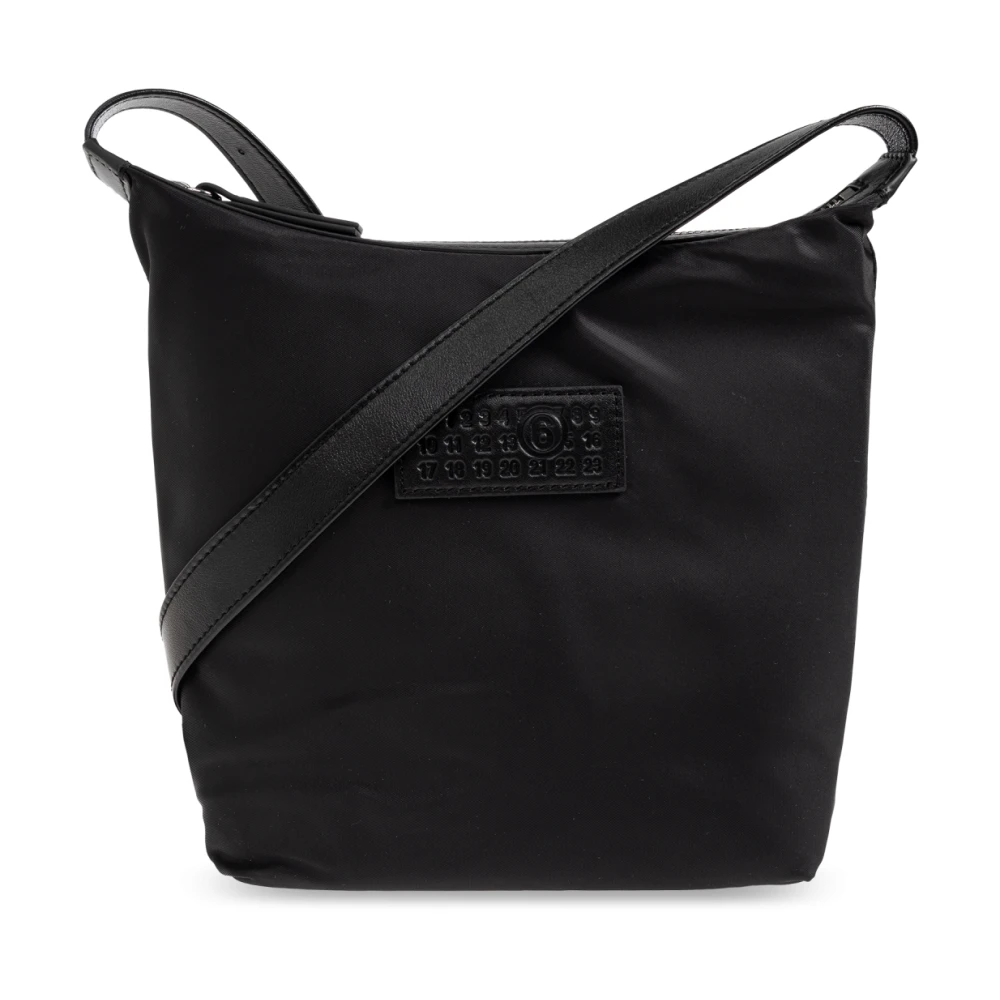 Mm6 Maison Margiela Uomo Nero - Borsa Verticale Numeric - Bags - One Size