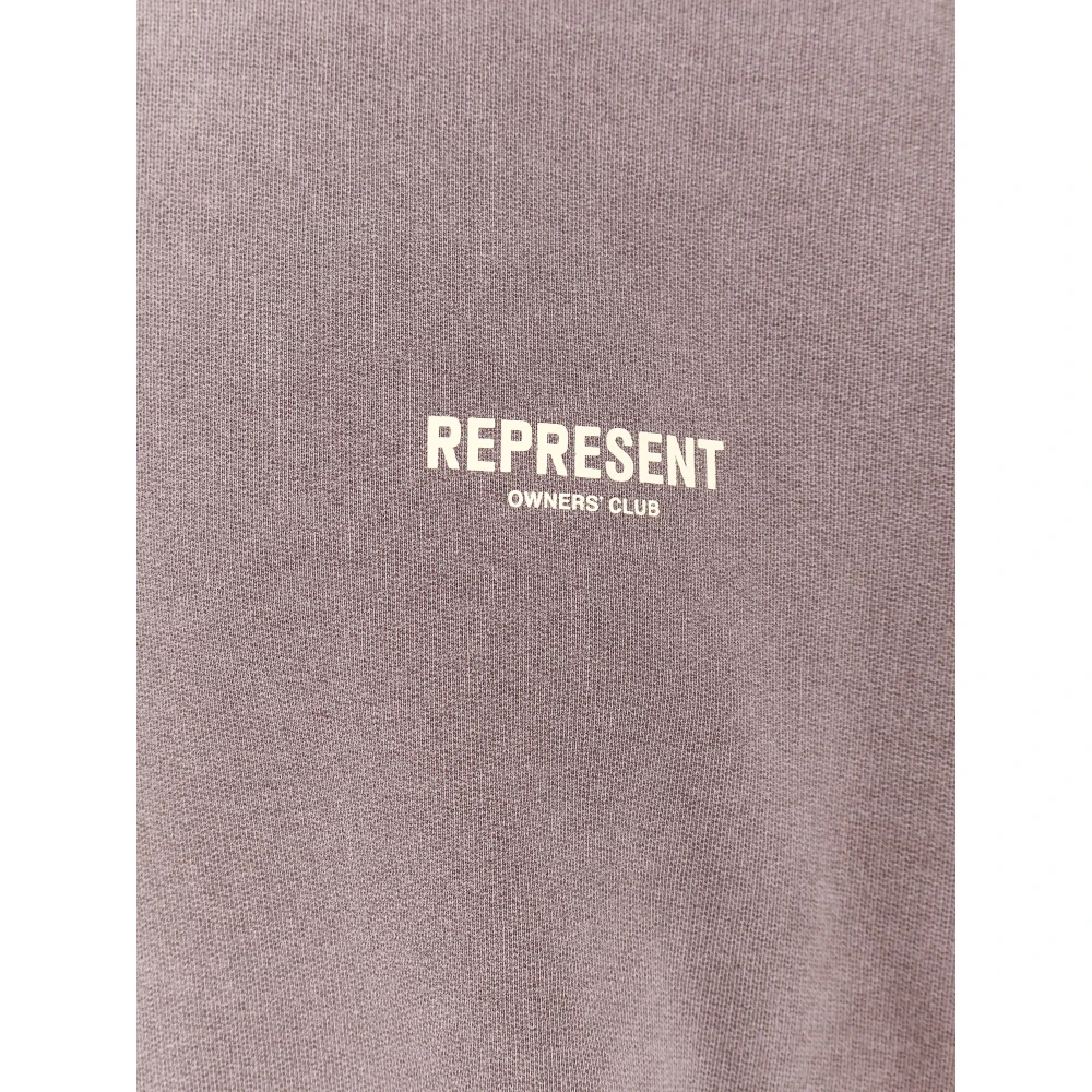 Represent Sweatshirt met logo-print van katoen Brown Heren
