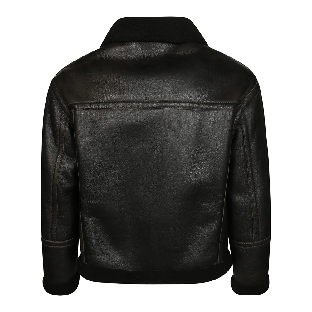 Salvatore Santoro Schapenleren Jas Brown Dames