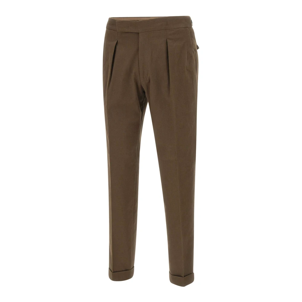 Briglia Heren Gabardine Broek Tabak Brown Heren