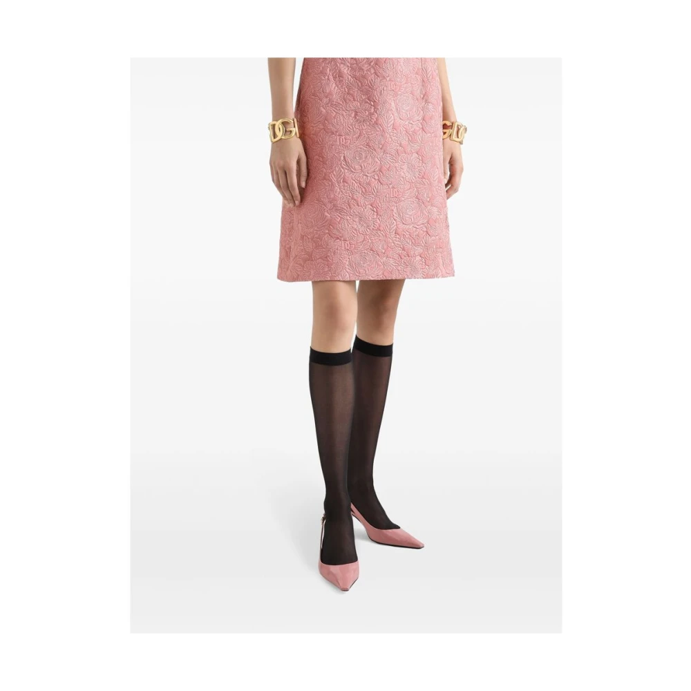 Dolce & Gabbana Roze Elegant Jurk Pink Dames