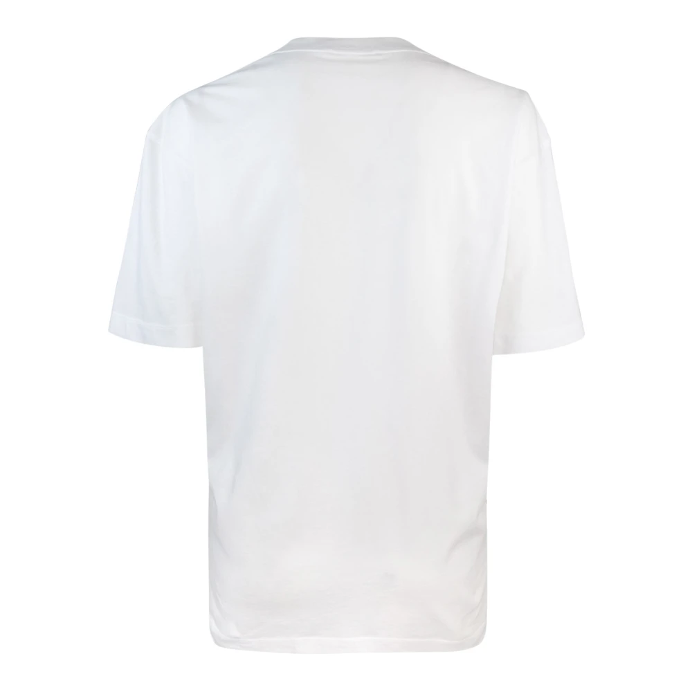 Marni Witte T-shirts en Polos met Logo Print White Dames
