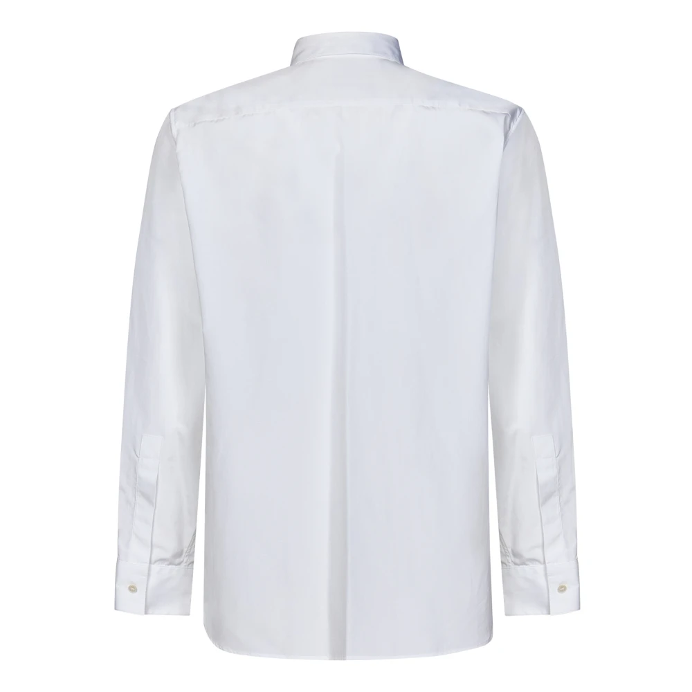 Jil Sander Witte Katoenen Overhemd met Ruime Pasvorm White Heren