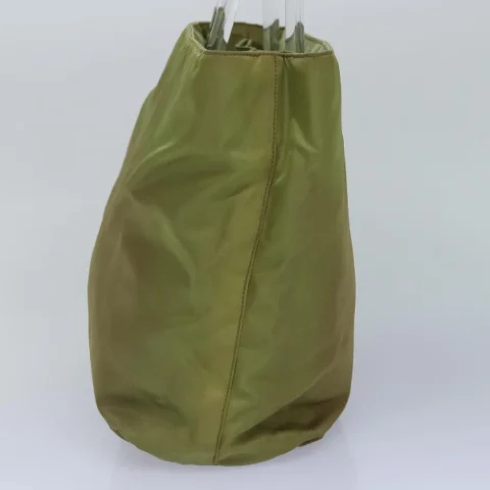 Prada Vintage Pre-owned Fabric prada-bags Green Dames