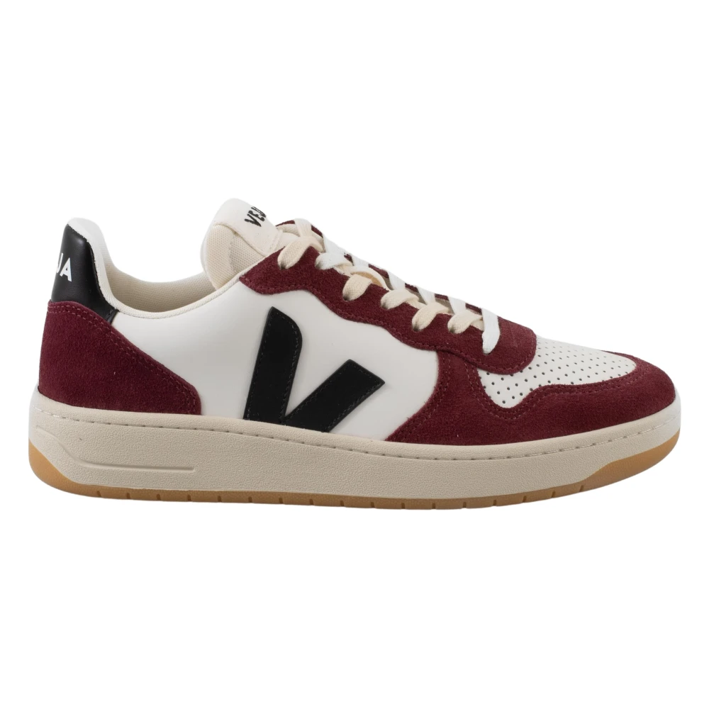 Veja Retro-geïnspireerde rode en witte sneakers Heren Schoenen Veelkleurig Multicolor