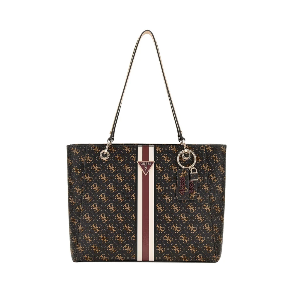 Guess Bruine Shopper Tas met Multifunctionele Zakken Brown Dames