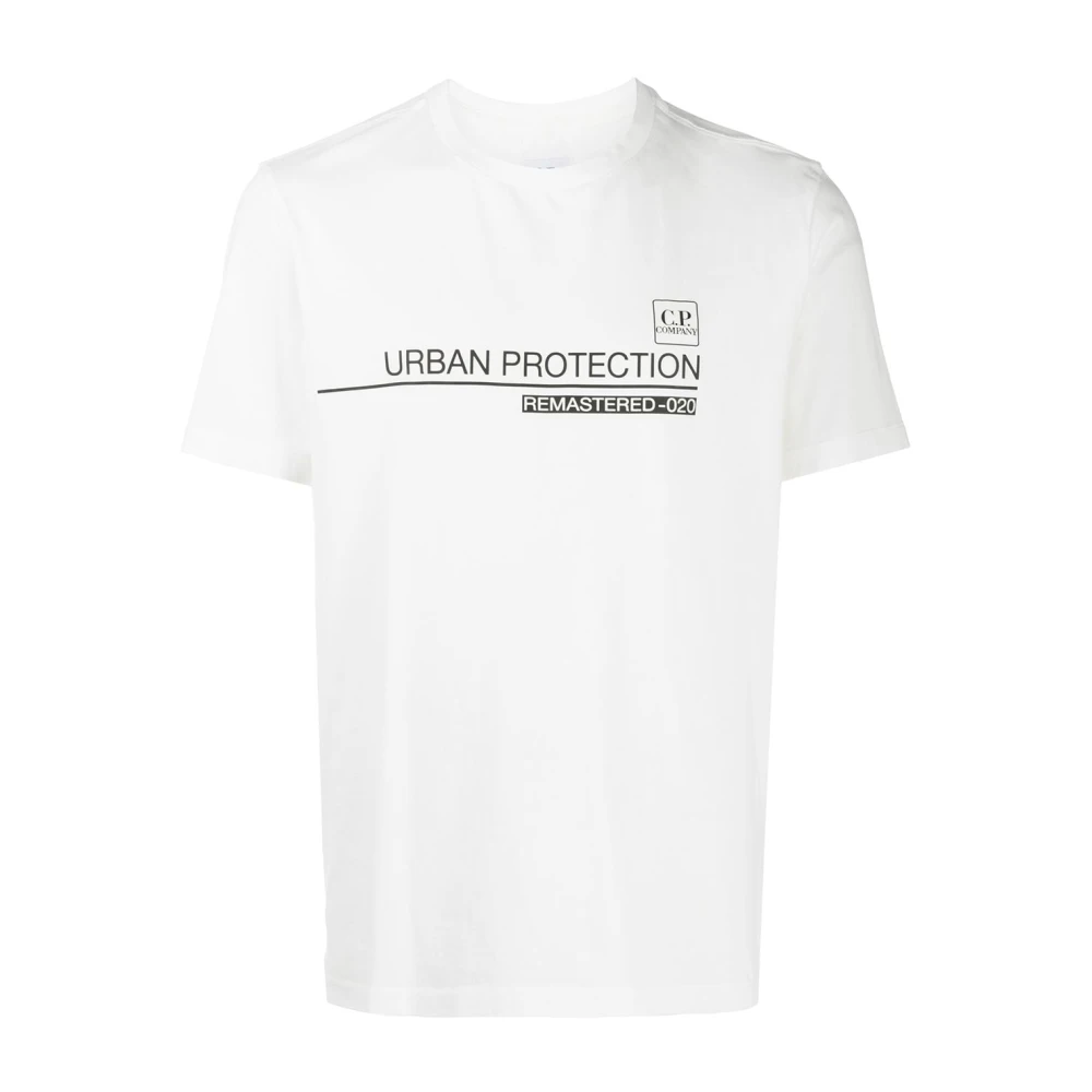 C.P. Company Jersey Small Logo Label T-Shirt White Heren
