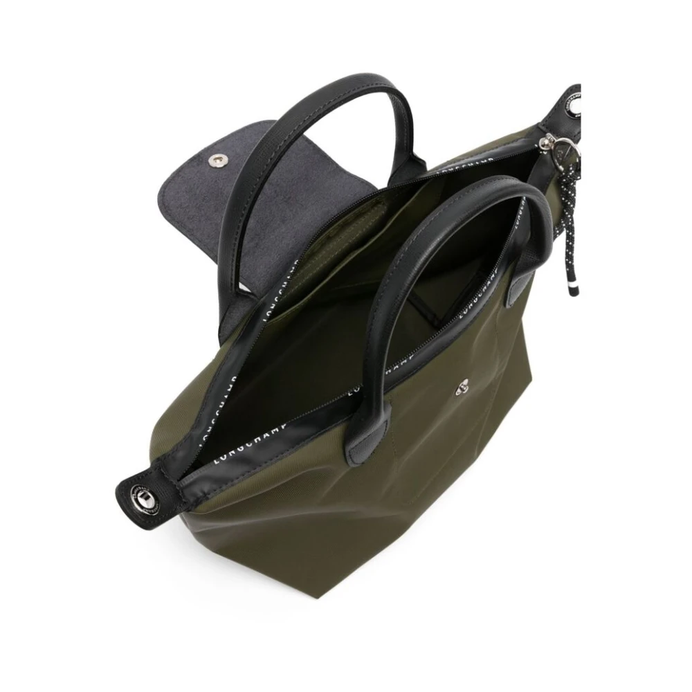 Longchamp Groene ECONYL Kalfsleren Handtas Green Dames