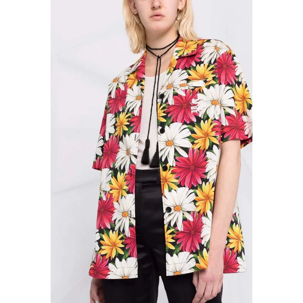 ETRO Bloemenprint korte mouwen overhemd Multicolor Dames