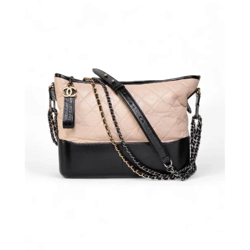 Chanel Vintage Pre-owned Fabric chanel-bags Beige Dames