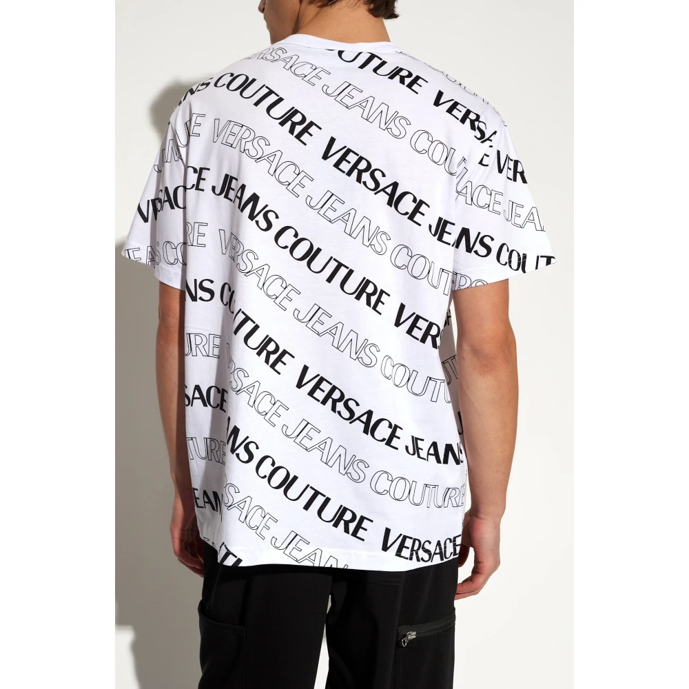 Versace Jeans Couture T-shirt met logo White Heren