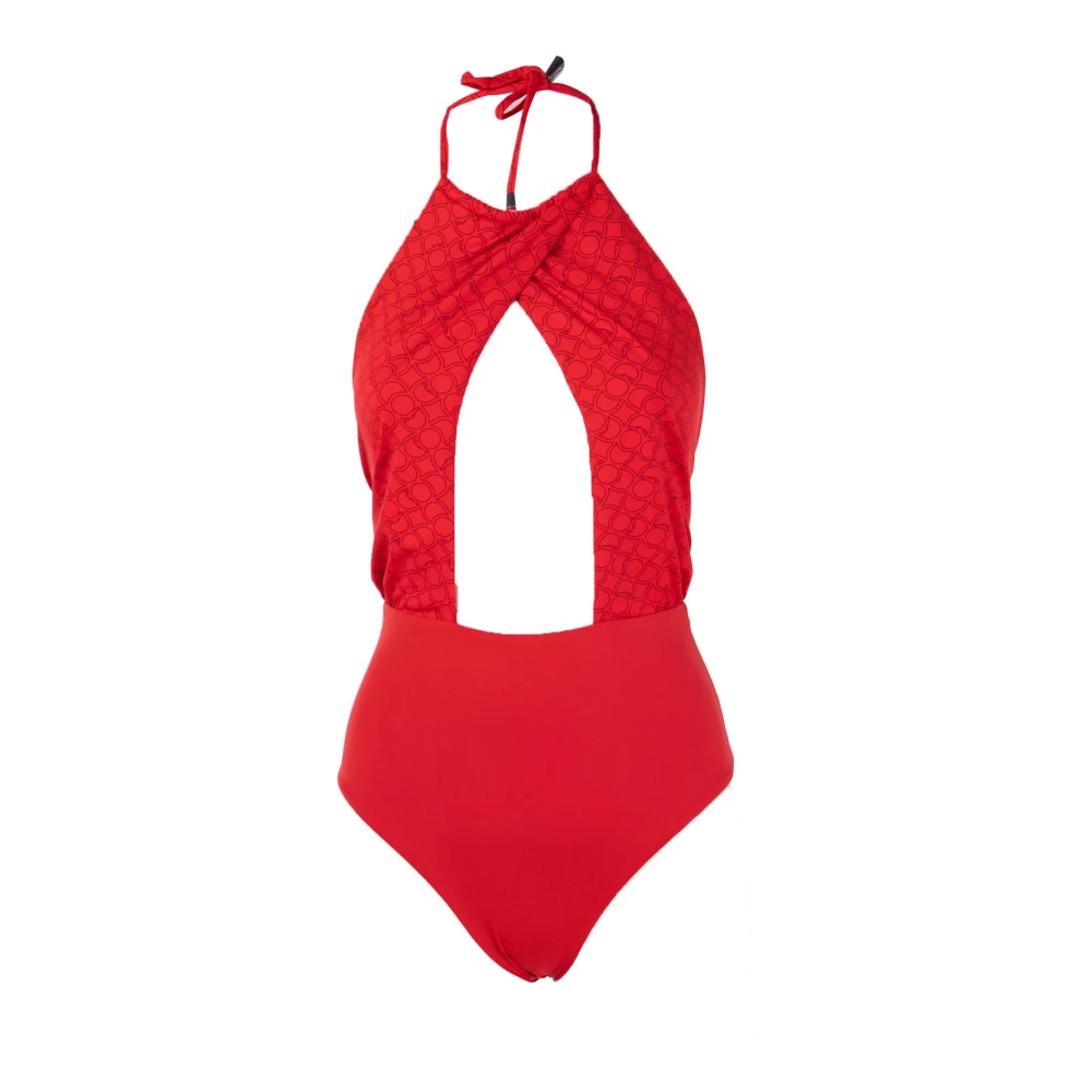 Trussardi Elegant One Piece Badpak Red Dames