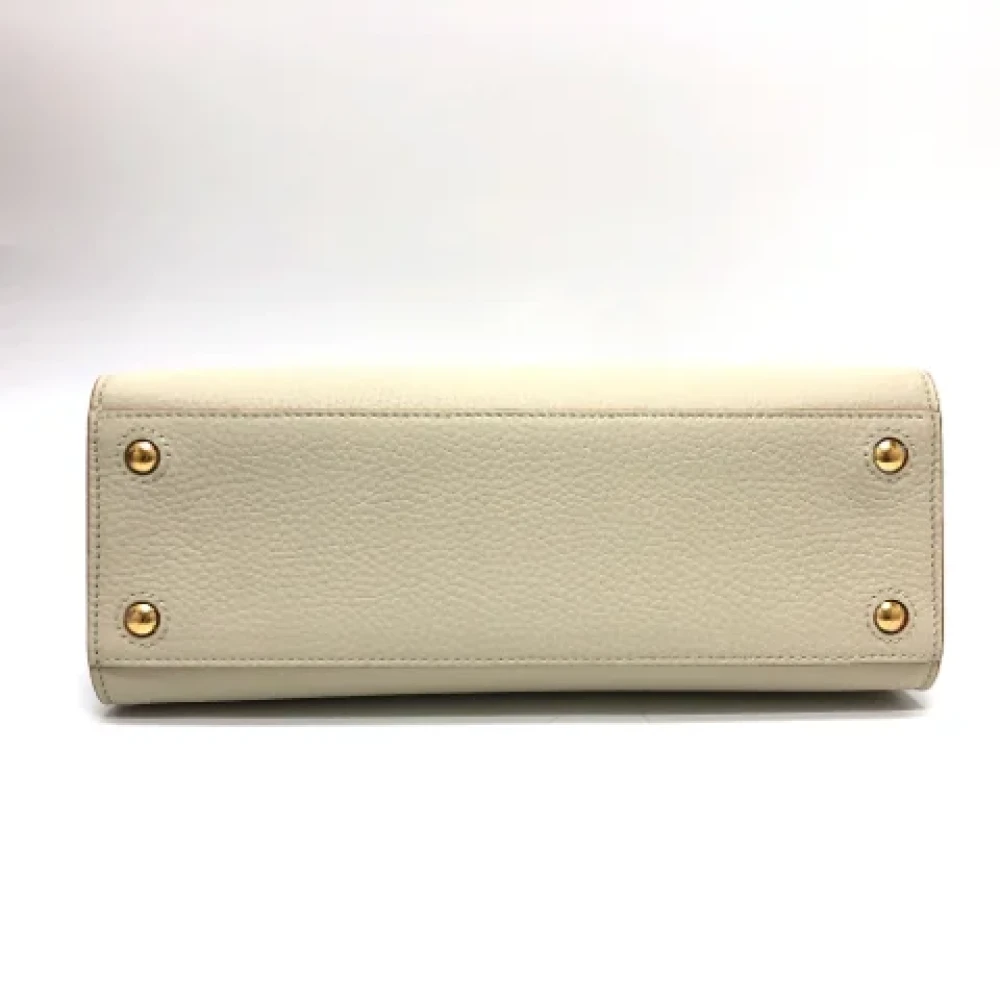 Burberry Vintage Pre-owned Leather handbags White Dames