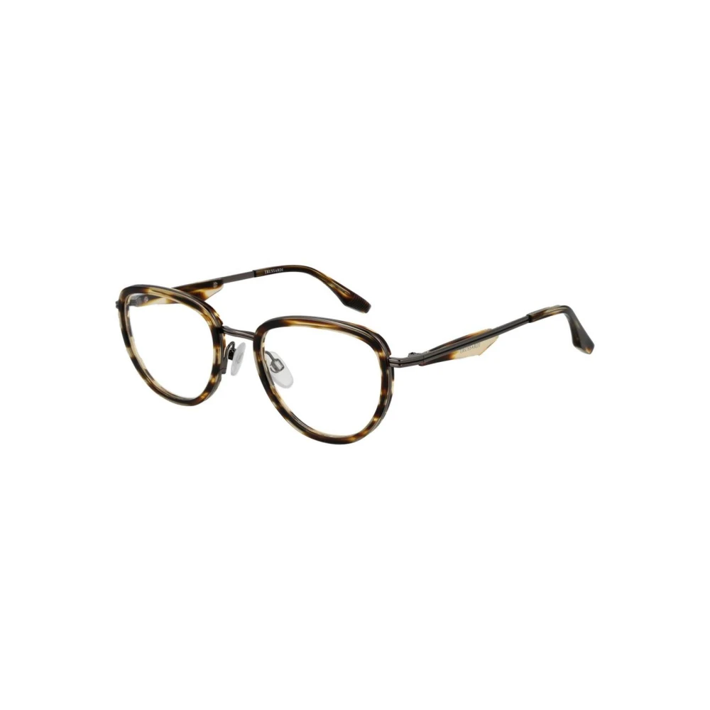 Trussardi Men's Brown Classic Rectangular Glasses Frame