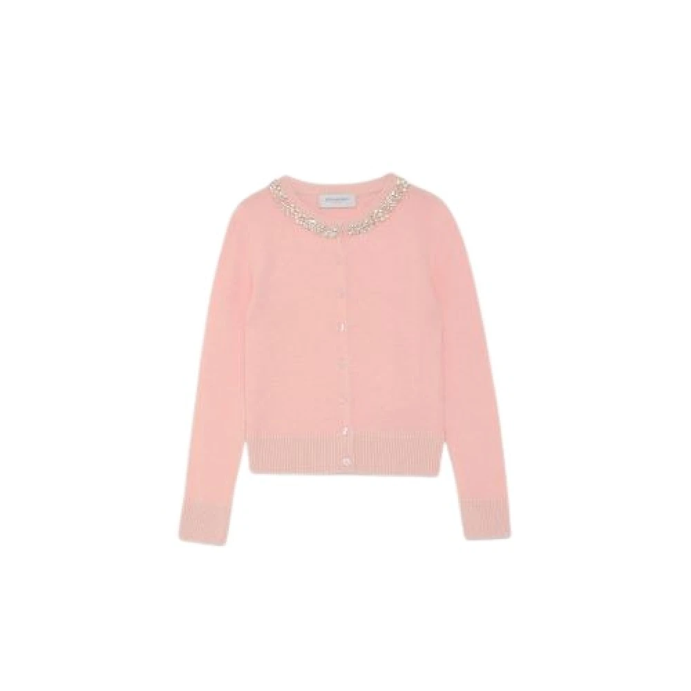 Ermanno Scervino Roze vest met edelstenen Pink Dames