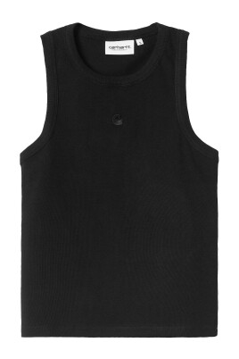debardeur-en-coton-noir-tricote