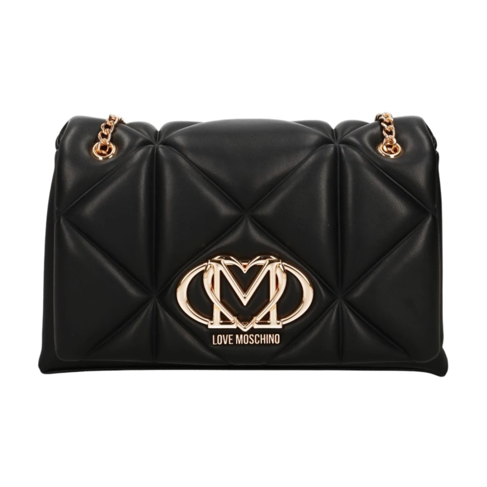 Moschino Zwarte Synthetische Dames Schoudertas Black Dames