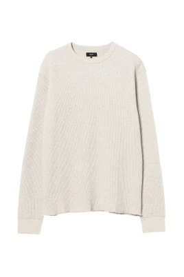 Waffle Crew Neck Sweatshirt