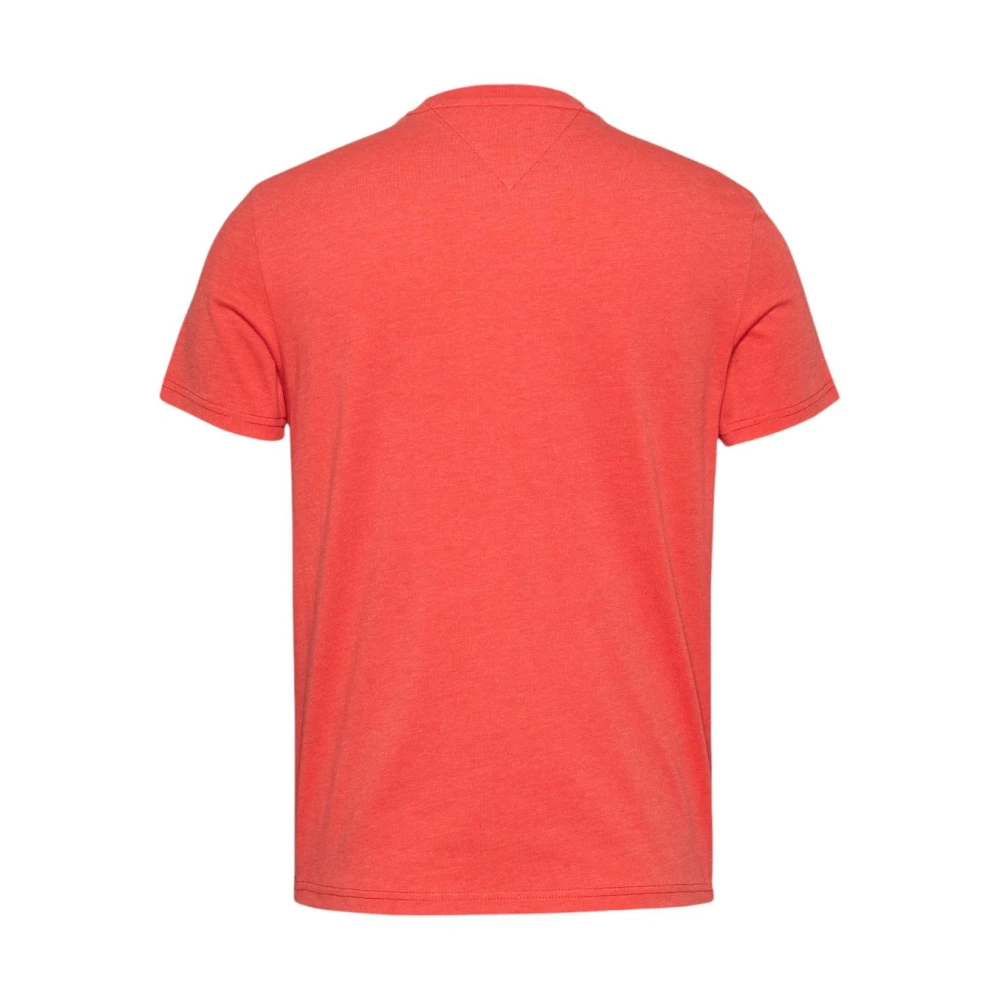 Tommy Jeans Oranje Ronde Hals T-shirt Orange Heren