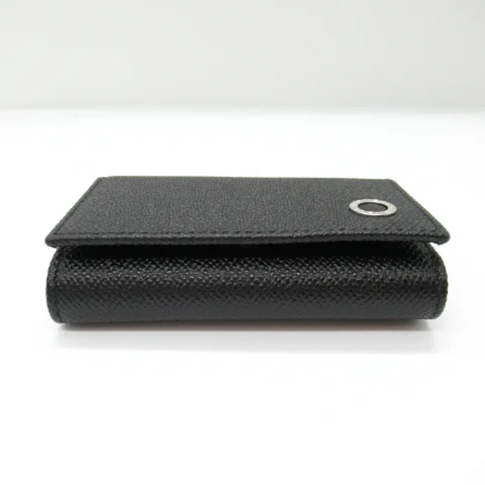 Bvlgari Vintage Pre-owned Leather key-holders Black Heren