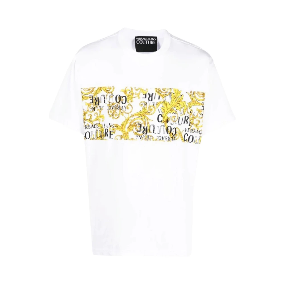 Versace Jeans Couture Barok Wit T-Shirt White Heren