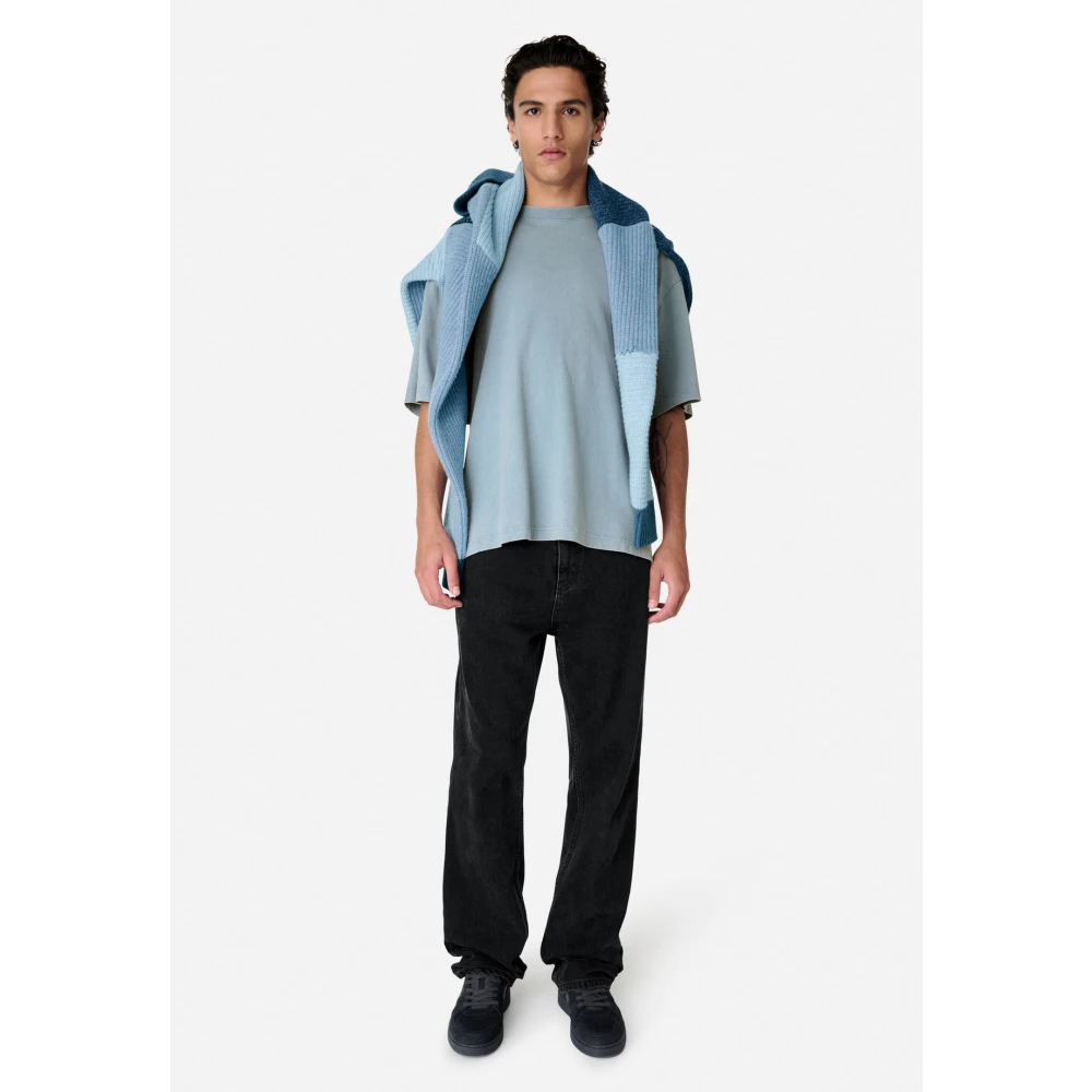 Axel Arigato Typo Zomer T-Shirt Blue Heren