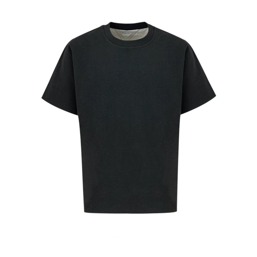 Bottega Veneta Grijze Katoenen Crew Neck T-Shirt Gray Heren