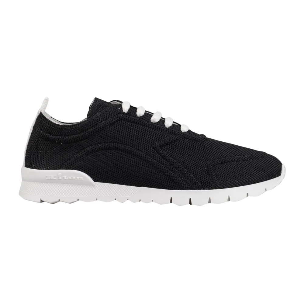 Kiton Cotton Ea Sneakers Heren Schoenen Zwart