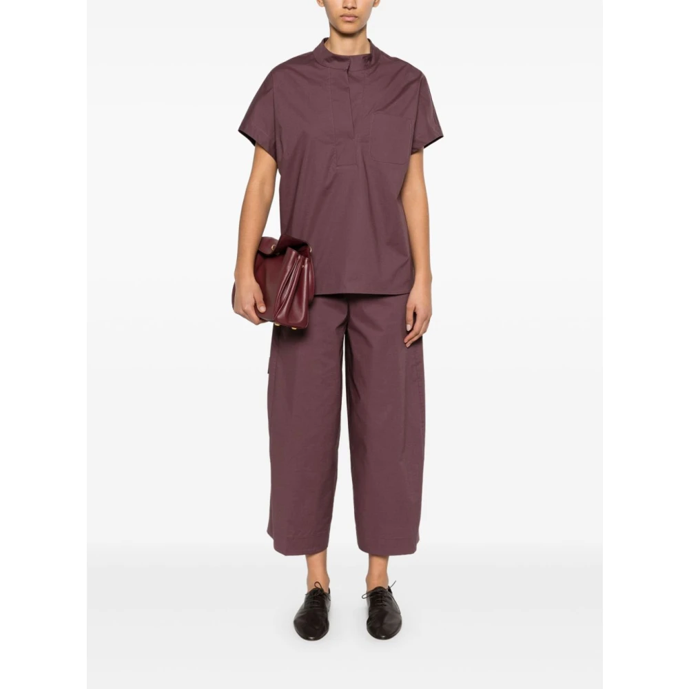 Nine In The Morning Luxe Bordeaux Shorts Verhogen Zomergarderobe Red Dames