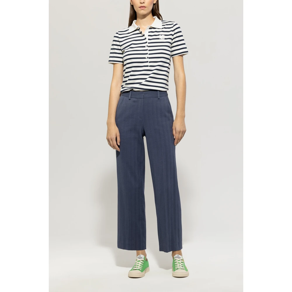 LUISA CERANO Gestreept katoenen poloshirt Multicolor Dames