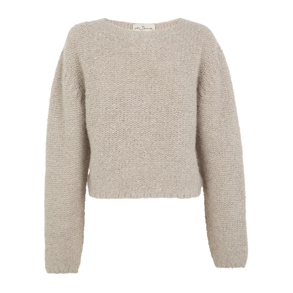Cortana Beige Igloo- Cashmere And Silk Knit Jersey - Female - Cashmere Knitwear - Xs - Knitwear