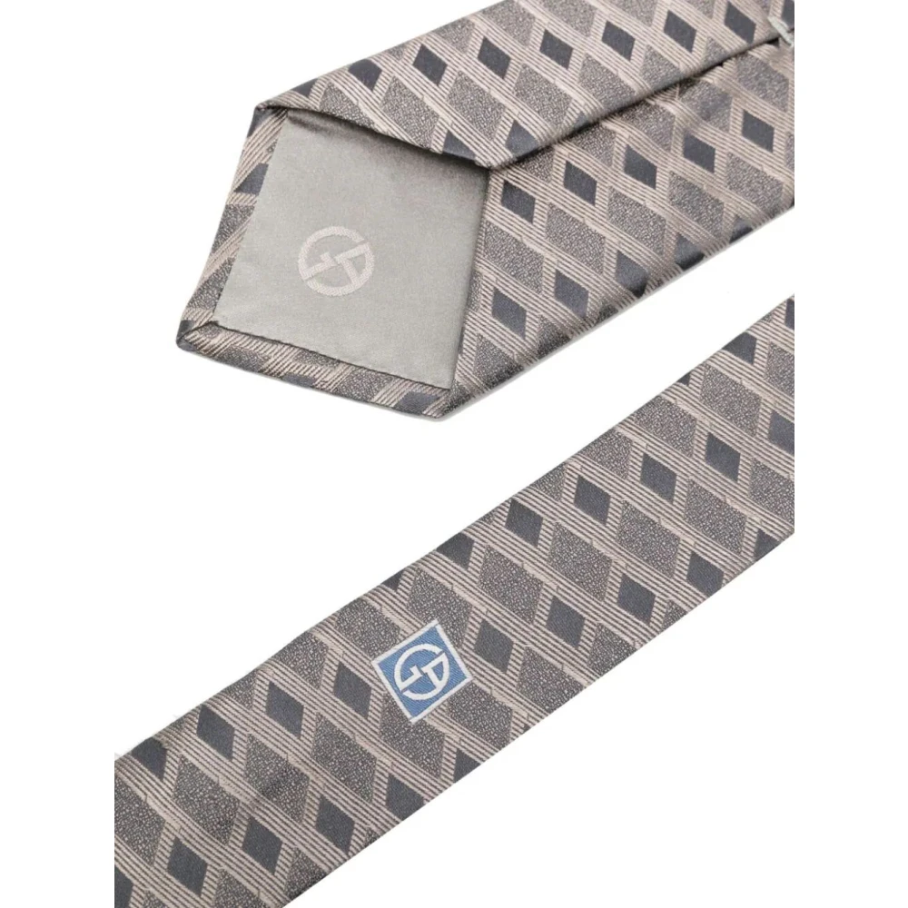 Giorgio Armani Elegante Zijden Stropdas voor Mannen Multicolor Heren