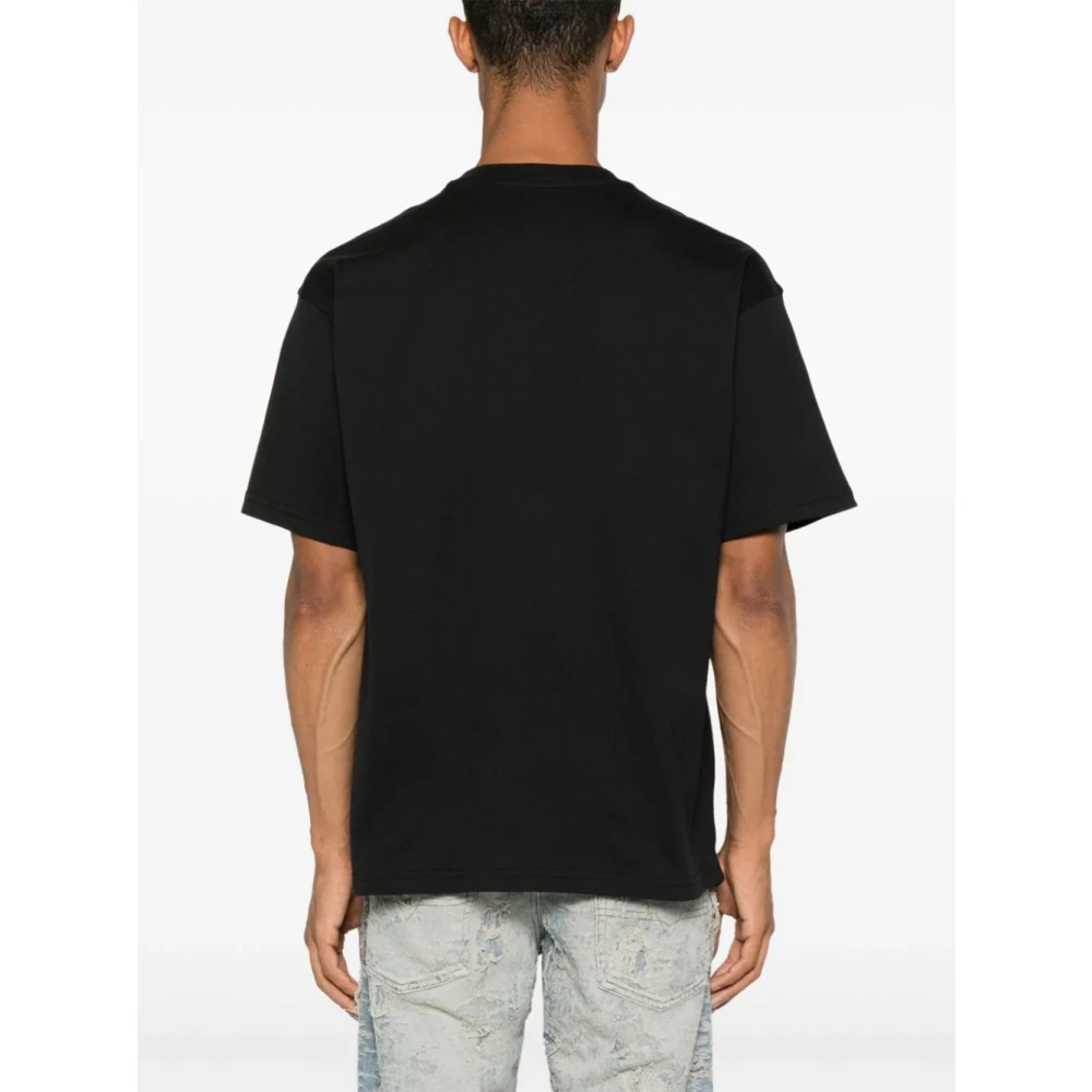 Diesel Zwarte Boxy T-shirt Front Oval Black Heren