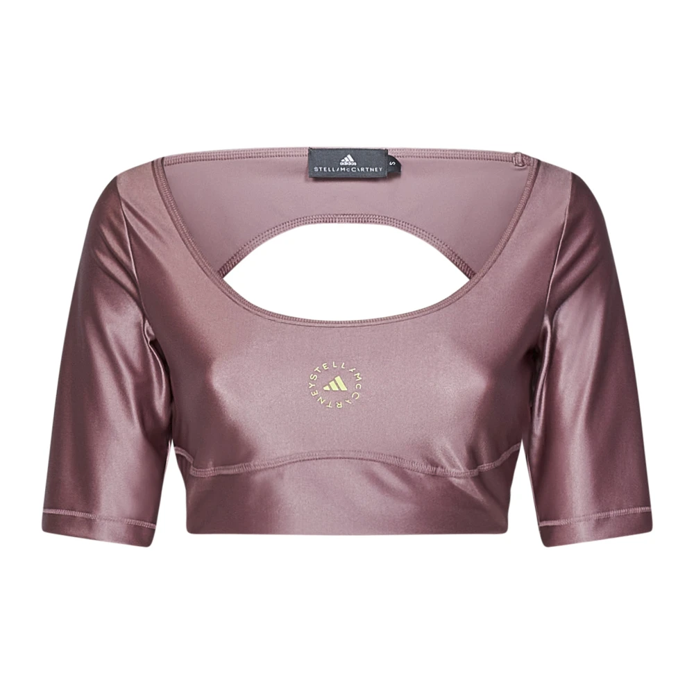 Adidas by stella mccartney Roze Stella McCartney Top met Uitgesneden Details Pink Dames
