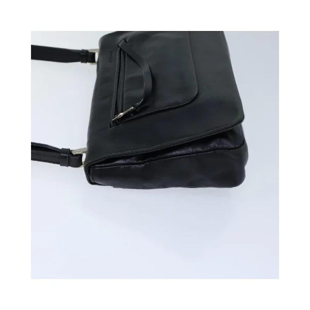 Prada Vintage Pre-owned Leather prada-bags Black Dames