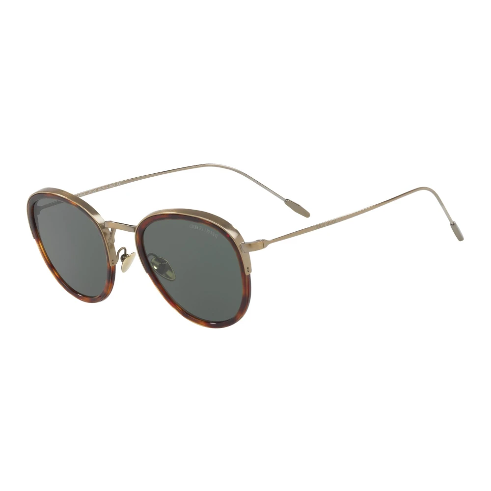 Giorgio Armani Rectangle Square Sunglasses 51mm Havana Metal - Image 2