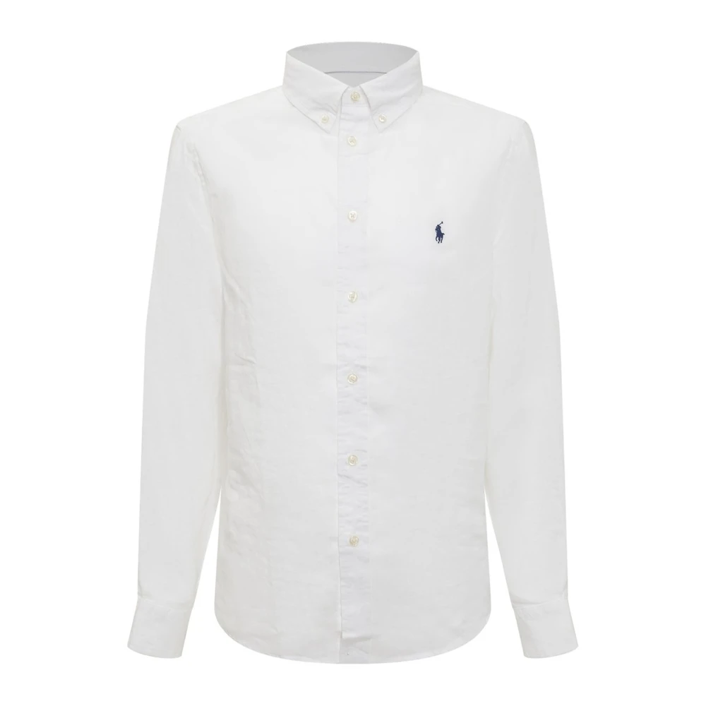 Ralph Lauren Witte Overhemd Met Lange Mouwen White Heren