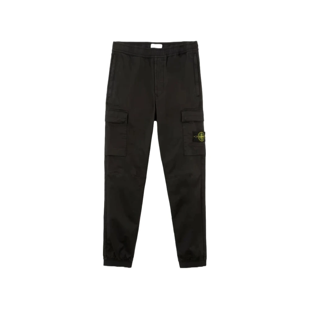Stone Island Cargo Tapered Broek Black Heren