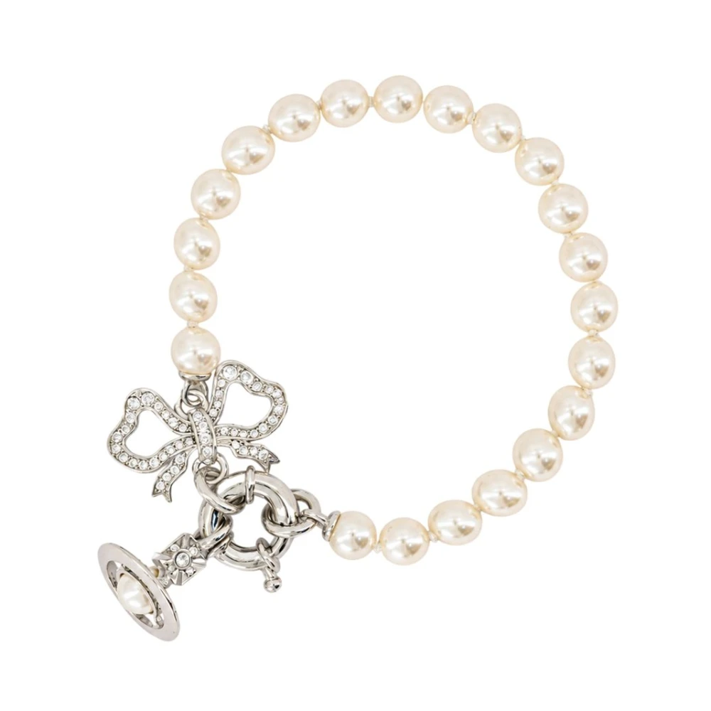 Vivienne Westwood Rigoberta Pearl Bracelet - Female - Bracelets - Gray - One Size - Accessories