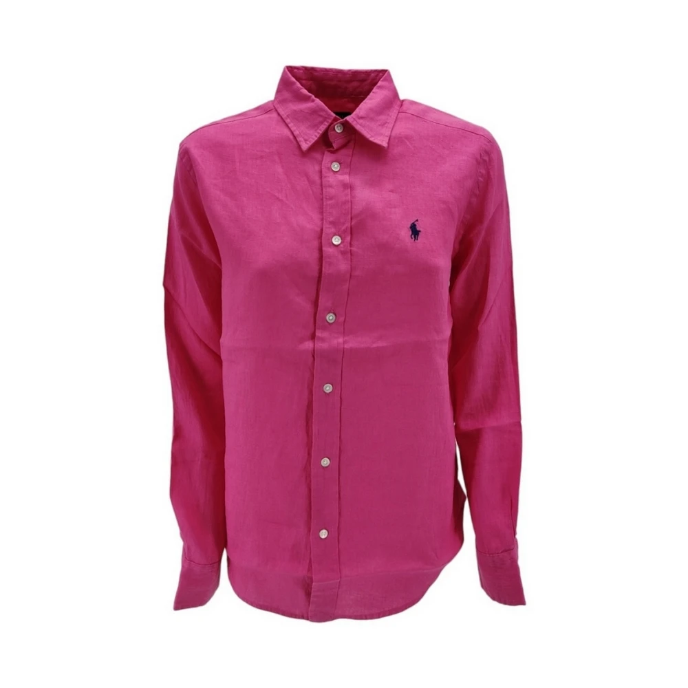 Ralph Lauren Fuchsia Overhemden voor Dames Pink Dames