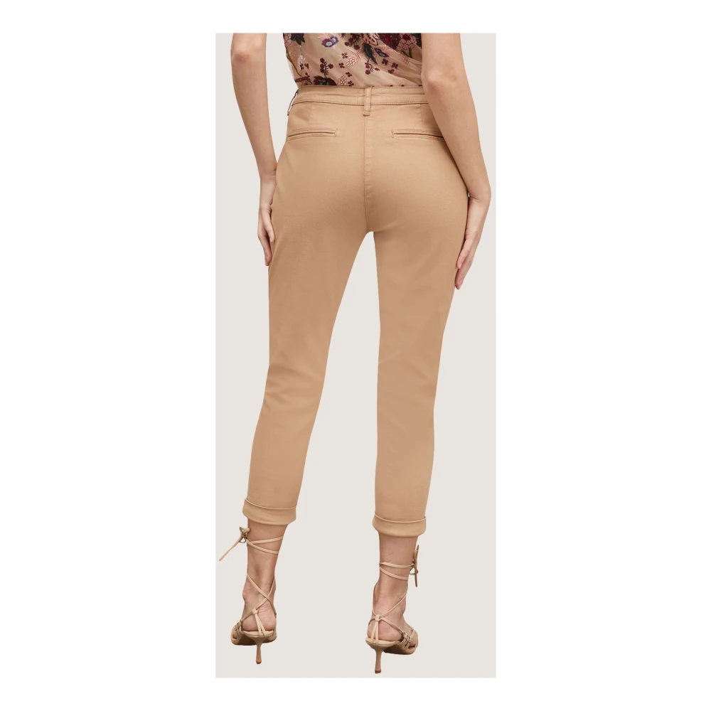 Motivi Katoenen Chino Broek Beige Dames
