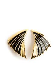 Givenchy svart guldskalörhängen
