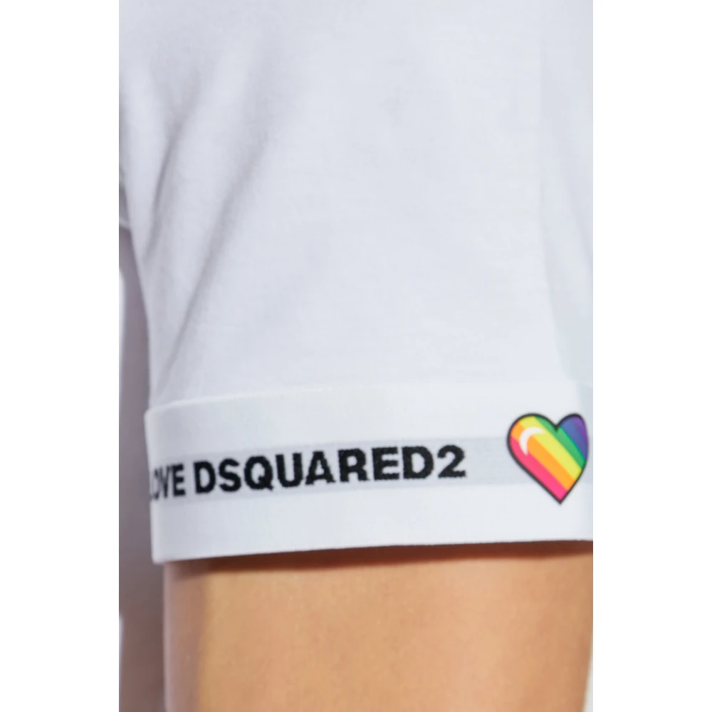 Dsquared2 T-shirt uit de 'Underwear' collectie White Heren