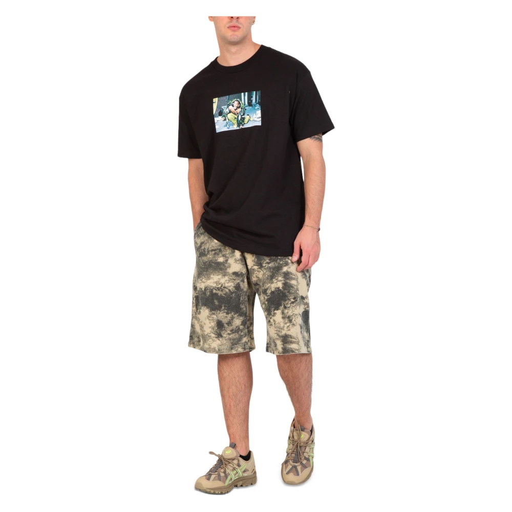 Pleasures Zwarte Cyclone Shorts Green Heren