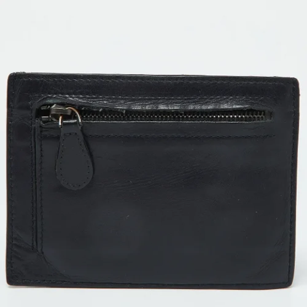 Bottega Veneta Vintage Pre-owned Leather wallets Blue Dames
